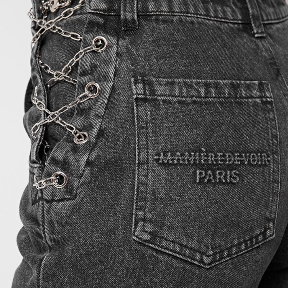 Mom Jeans with side Design